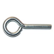 MIDWEST FASTENER Eye Bolt 1/4"-20, 20 in Shank, Steel, Zinc Plated, 15 PK 51702